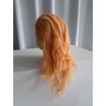 Display Mannequin Head with attached Light Mustard Hair