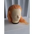 Display Mannequin Head with attached Light Mustard Hair