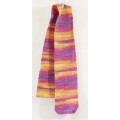 Crochet scarf - Multi-color - Yellow, orange, purple - A must for this winter! Low price, bid now!
