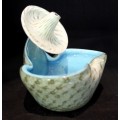 Murano ornate bowl with Mexican hat - Absolutely beautiful!! Low price, bid now!!