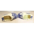 Delft style - Large pair of ashtrays - Beautiful! - Bid Now!!!