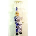 Clown on a swing - Silver and blue costume - A stunner! - Low price!! - Bid Now!!!