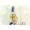 Clown on a swing - Silver and blue costume - A stunner! - Low price!! - Bid Now!!!