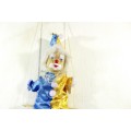 Clown on a swing - Gold and blue costume - A stunner! - Low price!! - Bid Now!!!