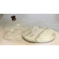Marble cheese board with dome - A beauty! - Bid Now!!!