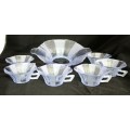 Punch bowl with 6 cups - Stunning! - Bid Now!!!