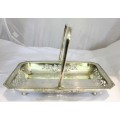 Large swing handle tray - Silver plated - Lovely! - Bid Now!!!