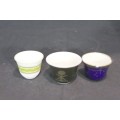 Sake style cups - Odd set - 3 Pieces - Beautiful! - Bid Now!!!