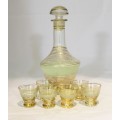 Exquisite set of a dencanter and 6 shot glasses - Magnificent- Bid Now!!!