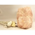 Pink stone lamp - Beautiful!! - Bid Now!!!