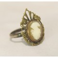 Cameo ring - Genuine piece - Magnificent!! - Bid Now!!!