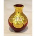 Venetian style vase - Red posy vase - A beauty!! - Low price!! - Bid Now!!!