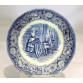Liberty Blue - Historical Colonial scenes - Betsy Ross - Fruit bowl - Beautiful! - Bid Now!!!