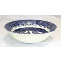 Churchill - Blue Willow - Pudding bowl - Blue and white - Beautiful! - Bid Now!!!