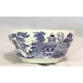 Churchill - Blue Willow - Sugar bowl - Blue and white - Stunning! - Bid Now!!!