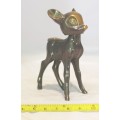 Cast metal  - Bambi with a bobble head - Very unusual - Beautiful - Low price!! - Bid Now!!