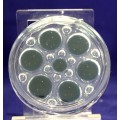 Glass paperweight with large black dots - Lovely! - Bid Now!!!