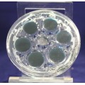 Glass paperweight with large black dots - Lovely! - Bid Now!!!
