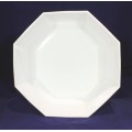 Octagonal glass bowl - Milk glass look - Beautiful! - Bid Now!!!