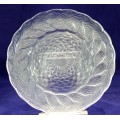 Glass side plate with woven pattern - A beauty!! - Bid Now!!!