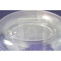 TAT - Oval glass serving platter - A beauty!! - Bid Now!!!