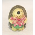Miniature hedgehog with flowers - Beautiful! - Low price - Bid Now!!!