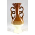 Tall stoneware vase with embossing - Beautiful! - Bid Now!!!