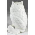 Porcelain Owl Money Box - Beautiful!! - Bid Now!