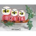 Family of Owls - Wall Ornament - Beautiful!! - Bid Now!