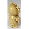 Sassy Little Brown and Yellow Owl - Adorable!! - Bid Now!