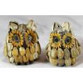 Small Pair of Seed Owls - Adorable!! - Bid Now!