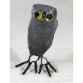 Owl with Metal Feet - Beautiful!! - Bid Now!