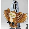 Owl Key Ring - Plastic - Beautiful!! - Bid Now!
