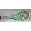 Made in China - Turquoise Serving Bowl with Spoon- Gorgeous!! - Bid Now!!!
