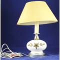 Glass - Bedside Lamp and Shade - Bid Now!