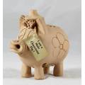 Pottery Money Box - Chauvinistic Pig - Bid Now!!!