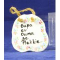 Oupa en Ouma se Plekkie - Wall Hanging - Bid Now!!!