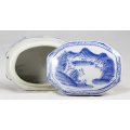 Blue & White - Chinese Lidded Container - Bid Now!!
