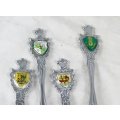 Souvenir Sugar Spoons - Set of 4 - Beautiful! - Low Price!! - Bid Now!!!