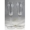 Pair of Yellow Pages 2000 fluted glasses - Beautiful! - Bid Now!