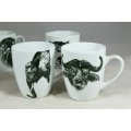 Regent - Set of 5 animal print coffee mugs - Beautiful!! - Bid Now!!!