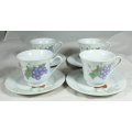 Chinese duo`s - 4 sets - Strawberry & Grapes - Beautiful! - Bid Now!