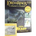 Lord of the Rings - Great Beast - Lead cast, hand painted figurine with book - Stunning! Bid Now!