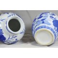 Large Blue & White - Pair of Vases - Stunning! - Bid Now!!!
