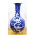Very Large - Blue & White Vase - Stunning! - Bid Now!!!