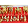 24ct Gold Plated - Knife and Fork Set - Beautiful! - Bid Now!