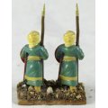Lead Figurines - Pair of Arabian Foot Soldiers - Gorgeous! Bid Now!