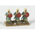 Lead Figurines - 3 Arabian Foot Soldiers - Gorgeous! Bid Now!