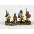 Lead Figurine - 4 Eastern Foot Soldiers - Gorgeous! Bid Now!