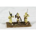 Lead Figurine - 3 Eastern Foot Soldiers - Gorgeous! Bid Now!